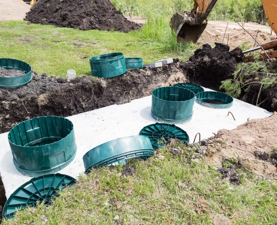 Septic backup showing wastewater surfacing in a home
